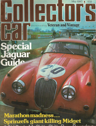 COLLECTOR'S CAR 1980 MAY - SPECIAL JAGUAR GUIDE, SPRINZEL'S MIDGET, SCH DAVIS